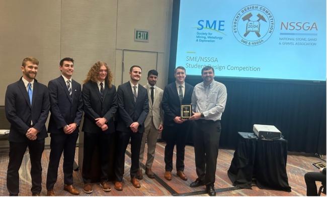 Mining students at NSSGA Student Design Competition